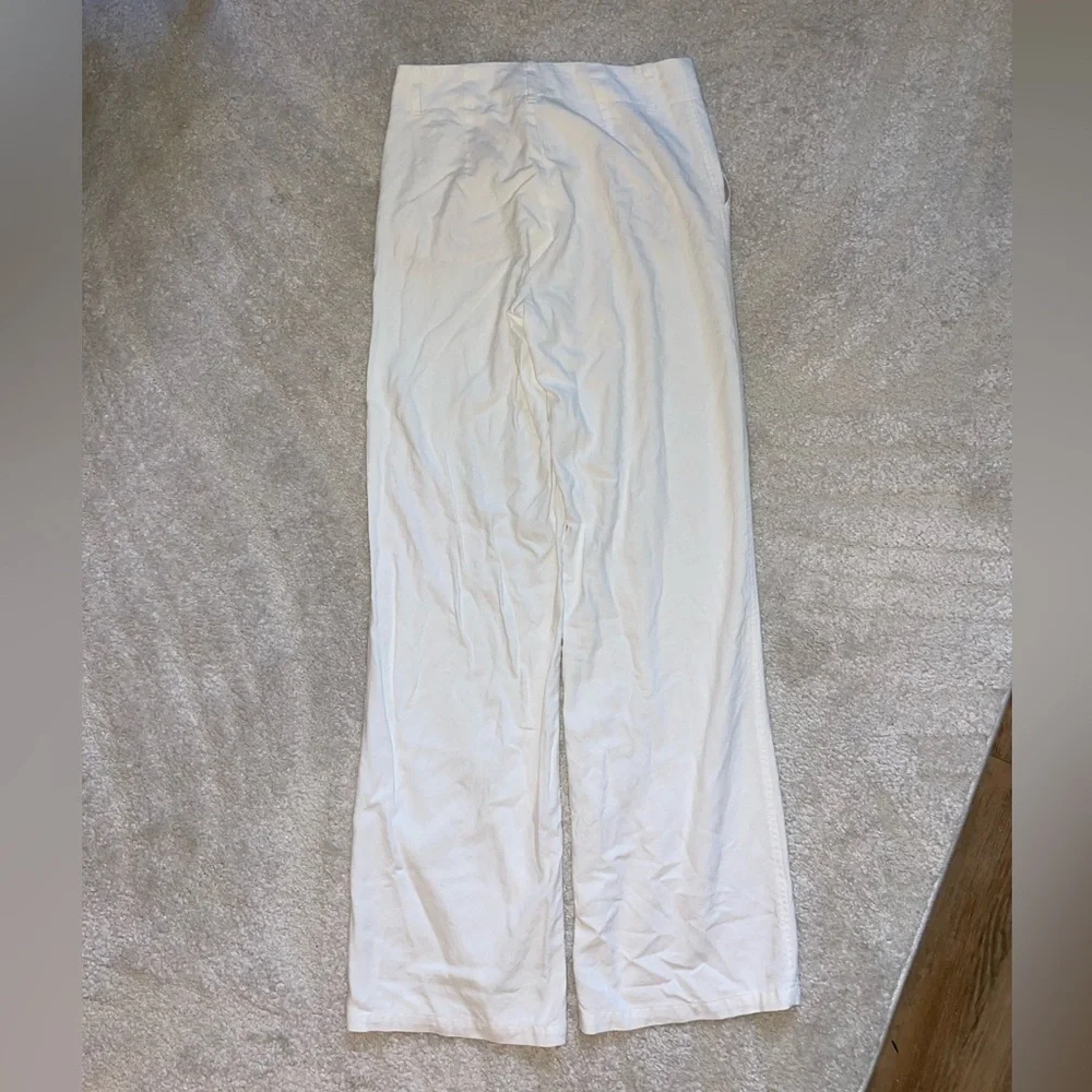 Stradivarius | White Straight-Leg Trousers - Picture 7 of 7